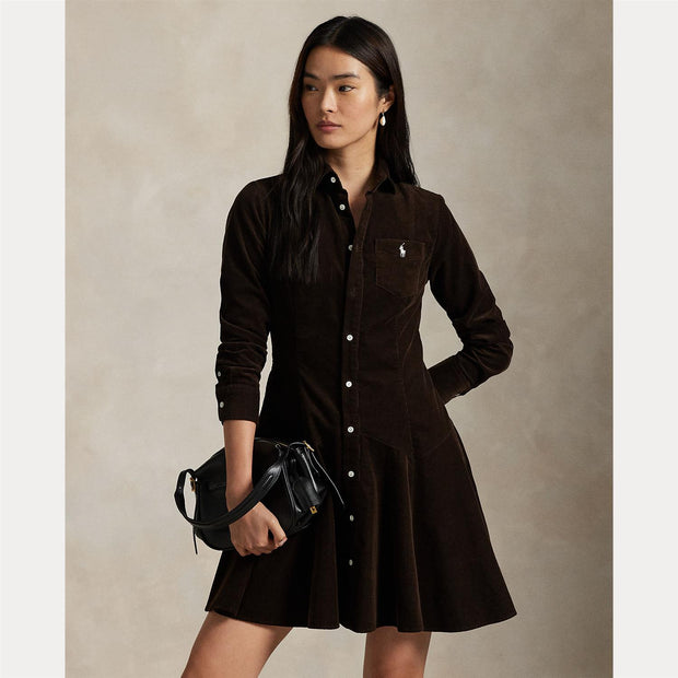 Brun Corduroy A-line dress