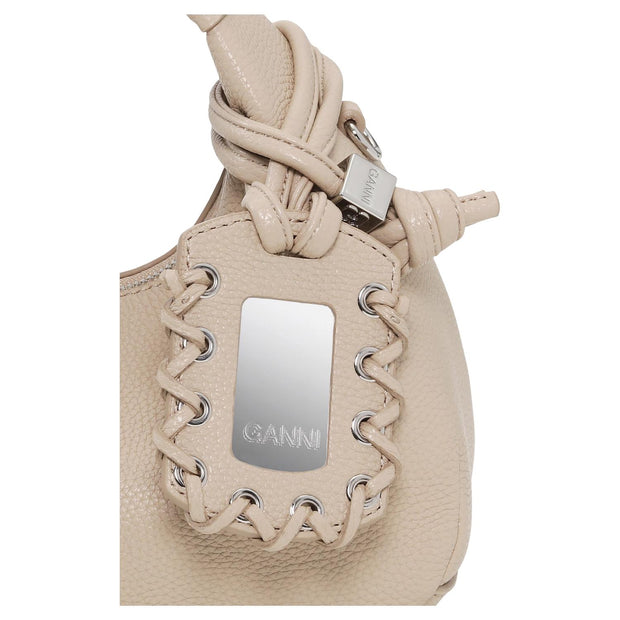 Lys Beige Hobo Mini Grained - Stilshoppen