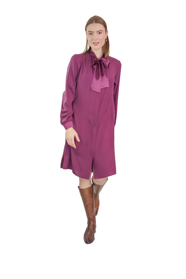 Burgunder Dress With Veil