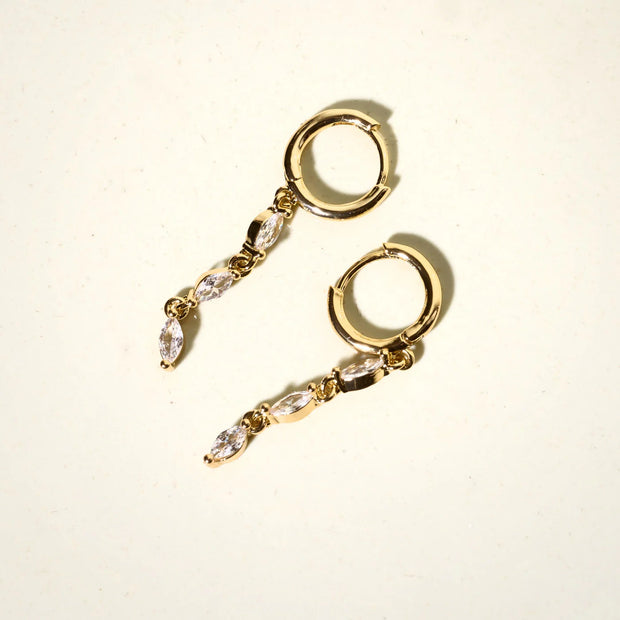 Carina Crystal Party Hoop Earrings