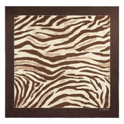 Zebra Print Wool/Silk Square Scarf - Stilshoppen