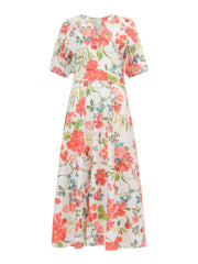 Flower V-neck dress - Stilshoppen