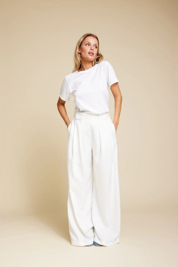 White Mister Trousers