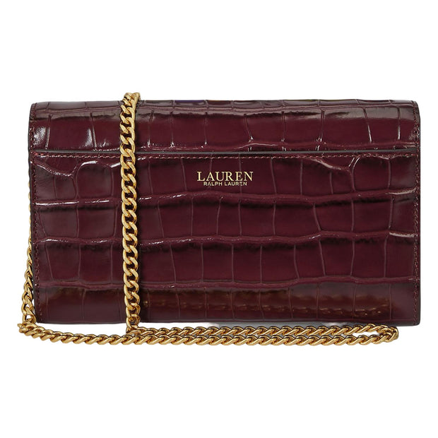 Burgunder Croc Medium Adair II Crossbody