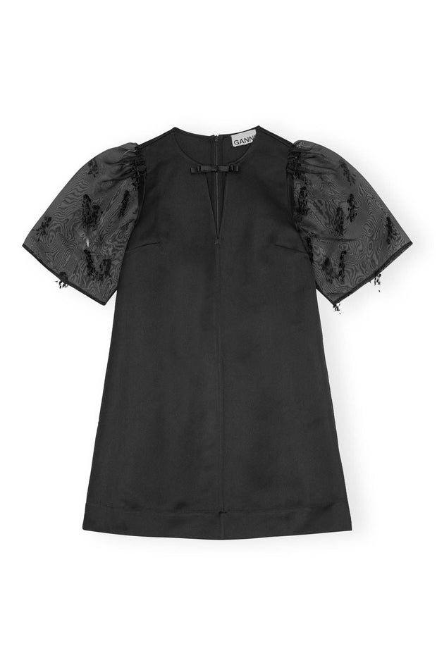 Sort Fringed Oranganza Mini Dress - Stilshoppen