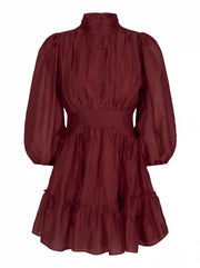 Burgunderrød Vanity Dress Long