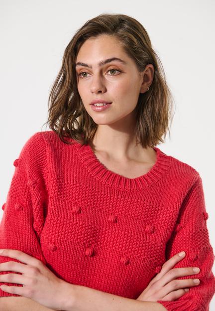 Rød NillaDea Short Sweater