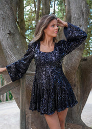 Black Sophie Sequin Dress - Stilshoppen