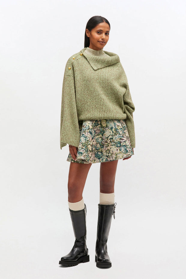 Melange Brushed Mohair Oversized Sweater - Stilshoppen