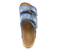 Denim Platform Sandal
