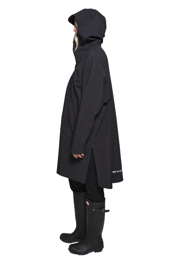 Sort Rain Poncho - Stilshoppen