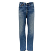 Blå High Rise Relaxed Straight jeans