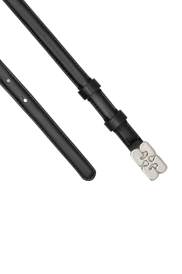 Sort Kat Belt Small Patent - Stilshoppen