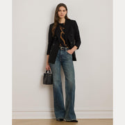 Blå Retro Flare jeans - Stilshoppen