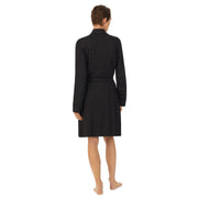 Sort LRL Kimono Wrap Robe and Chemise Set - Stilshoppen