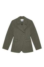 Oliven Mouline Suiting Blazer - Stilshoppen