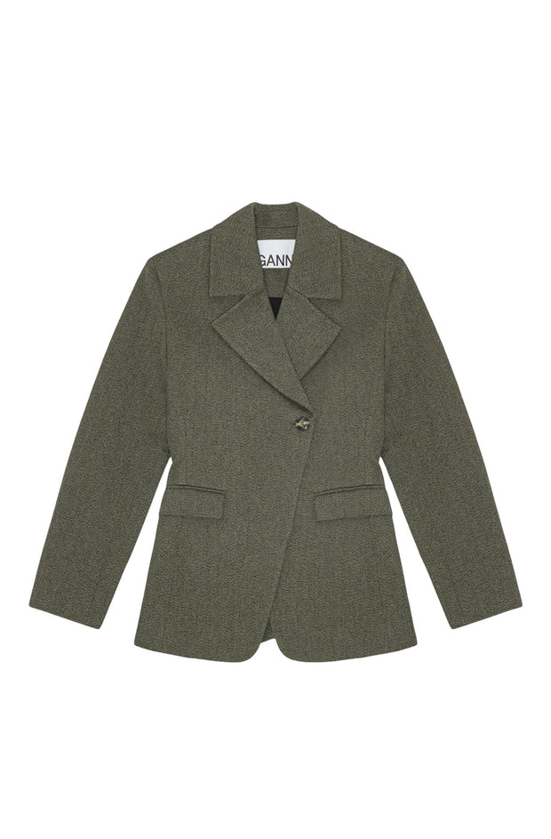 Oliven Mouline Suiting Blazer - Stilshoppen