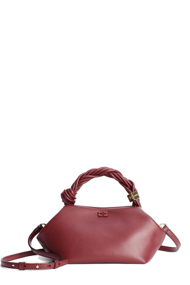 Burgunder Ganni Bou Bag Small - Stilshoppen