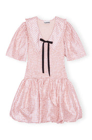 Shibori Pleat Smock Bubble Dress