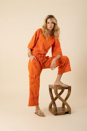 Orange Jayda Trousers - Stilshoppen