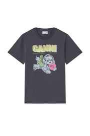 Mørkegrå Neon Puppy t-shirt - Stilshoppen