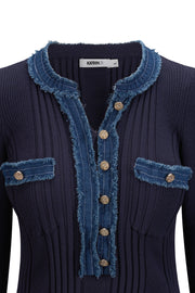 Marineblå LA Pullover