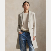 Crem Grey Woven Coat