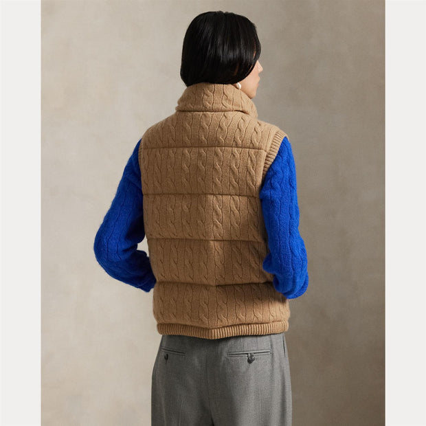Beige Puffer Vest
