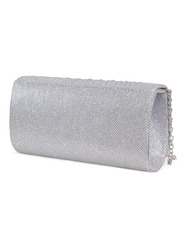 Sølv Small Lurex Party Bag - Stilshoppen