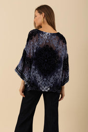 Navy Briar BLouse