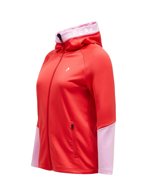 Brilliant Red/Morning Dew W Rider Zip Hood