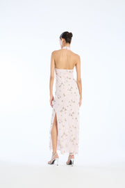 Flower Beads Maxi Dress