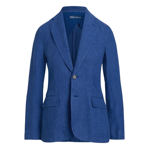 Blå Linen Blazer - Stilshoppen