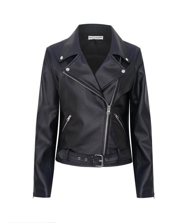 Sort Lee Biker Jacket - Stilshoppen