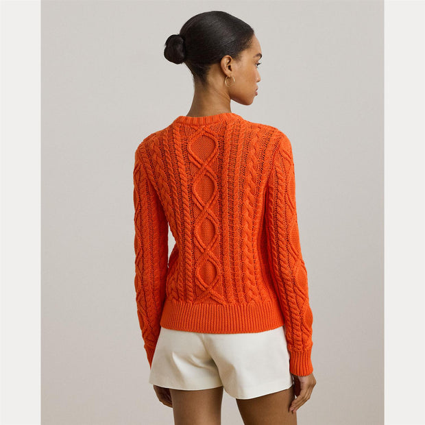 Orange Knit Crewneck - Stilshoppen