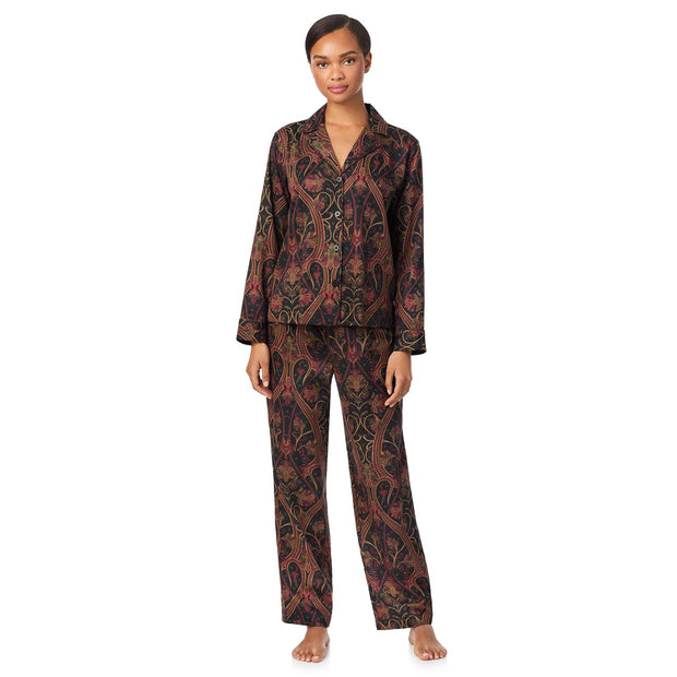 Lrl L/s Notch Collar Long Pant Pj Set