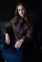 Detailed striped blouse - Stilshoppen