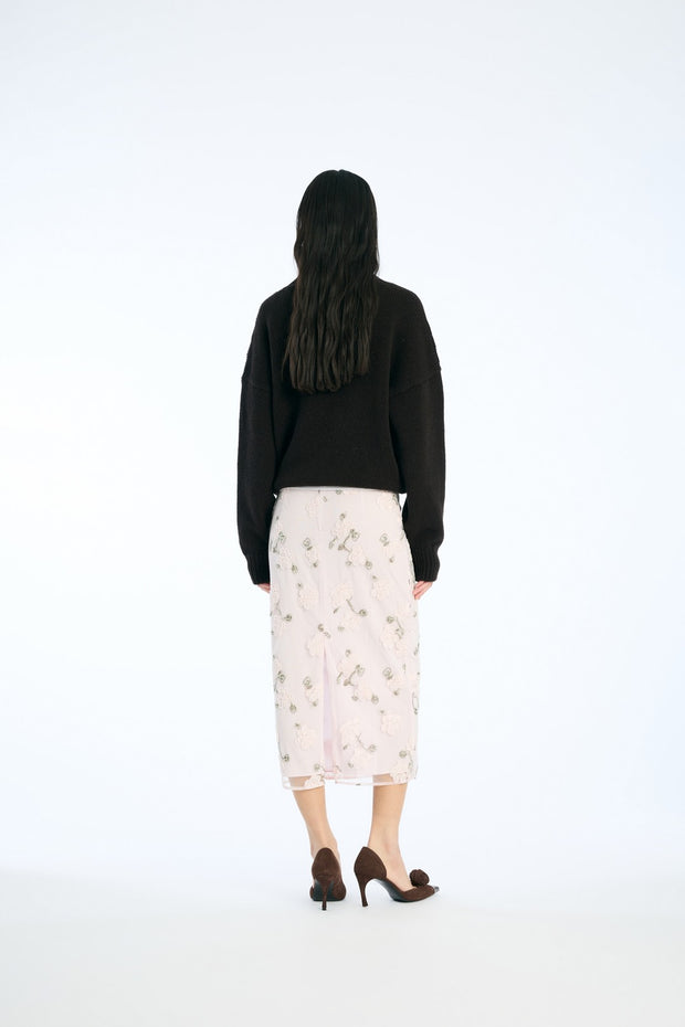 Sequin Midi Pencil Skirt