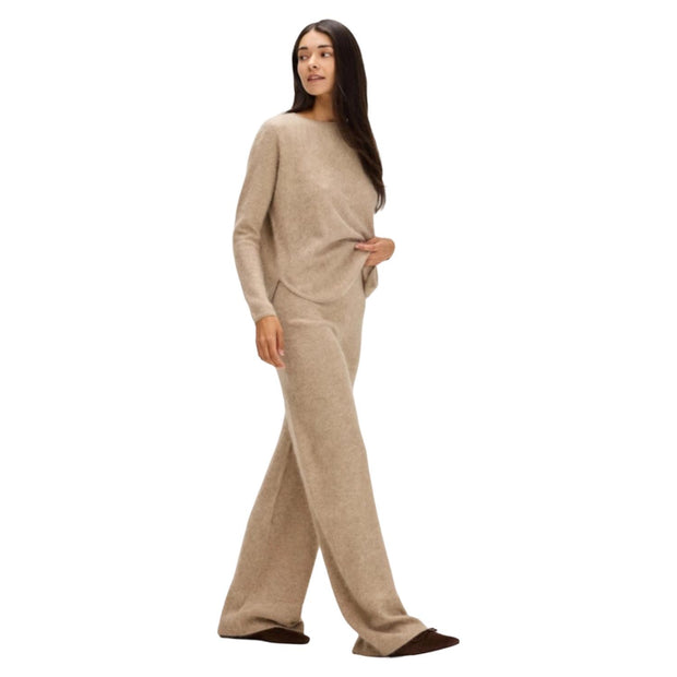 Mink Brushed Curved Sweater