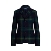 Multi Plaid Wool Twill Blazer