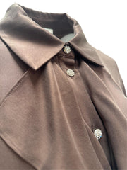 Brun Lillie silkebluse