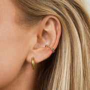 Vivia Ribbed Hoop Earrings