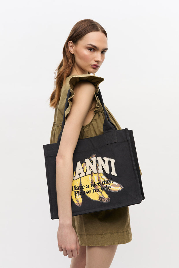 Large Shopper Banana Print