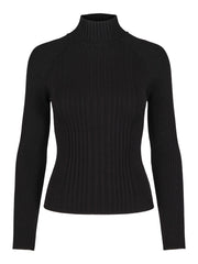 Rib round neck pullover - Stilshoppen