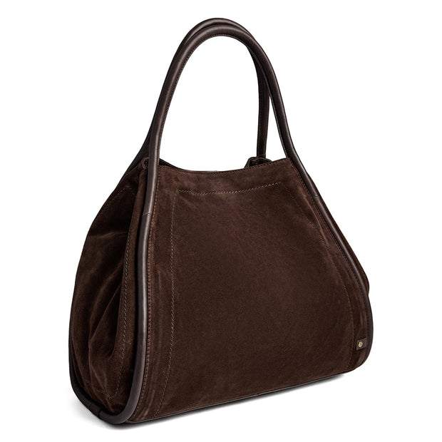 Brun shopper suede