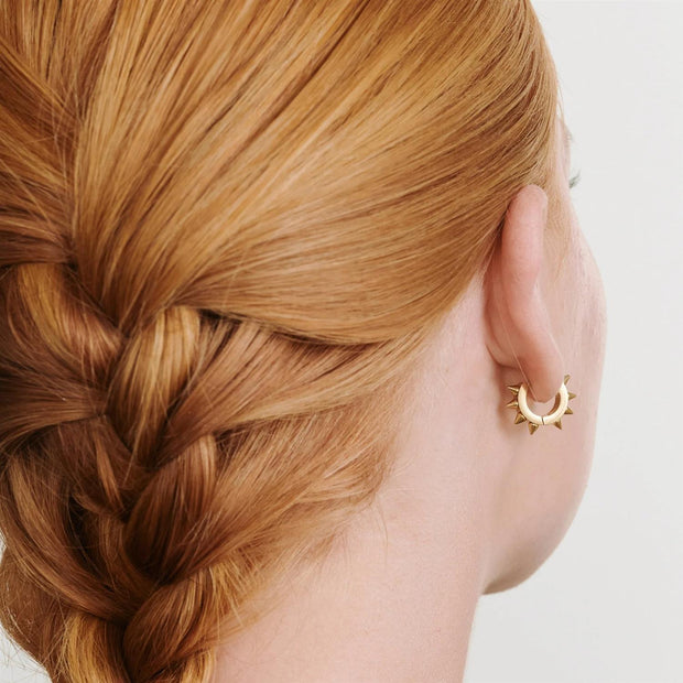 Elda Spike Hoop Earrings