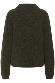 Olive GZalpha Polo Pullover - Stilshoppen