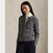 Cabel Knit Wool-Cashmere cardigan