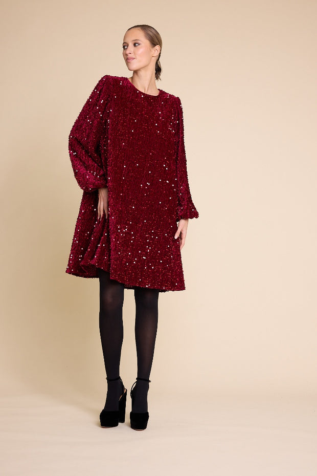 Red Luna Sequins Dress