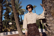 Brun Adam Check Skirt